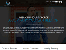 Tablet Screenshot of americansecurityforce.com